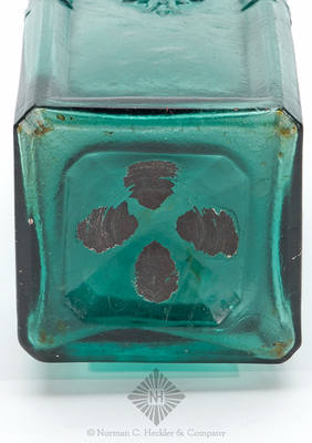 Cathedral Pickle Bottle, Similar in form and construction to Z pg. 456, top right