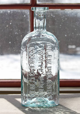 "Dr. J.W. Poland's / White Pine / Compound" Medicine Bottle, AAM pg. 415