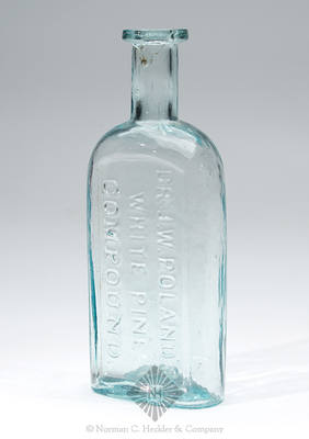 "Dr. J.W. Poland's / White Pine / Compound" Medicine Bottle, AAM pg. 415