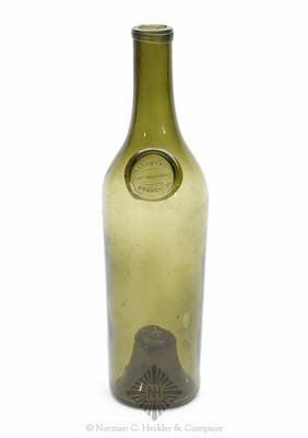 "Larronde / Chau. Margaux / Bordeaux" Applied Seal Wine Bottle, Similar in form and construction to AG plate 149, #1