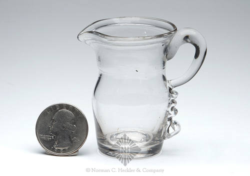 Miniature Freeblown Creamer, Similar in form and construction to JK plate 37