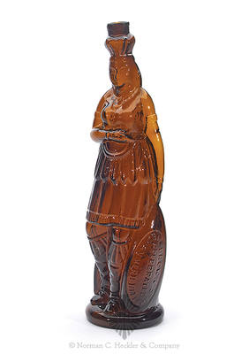 "Brown's / Celebrated / Indian Herb Bitters / Patented / 1867" Figural Bitters Bottle, R/H #B-223