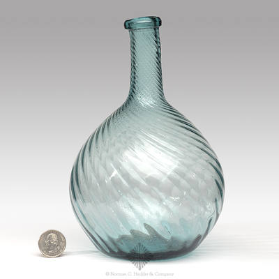 Pattern Molded Globular Bottle, Similar in form and construction to MW color plate V, #1