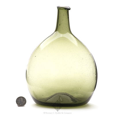 Freeblown Chestnut Bottle, Similar in form and construction to KW plate 47, #2