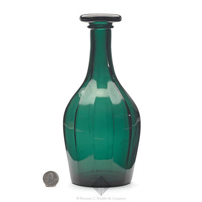 Blown Molded Back Bar Bottle, Similar in form and construction to B/K #1256