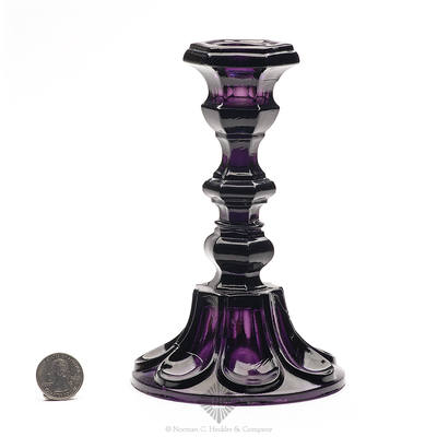 Pressed Glass Candlestick, B/K #4037