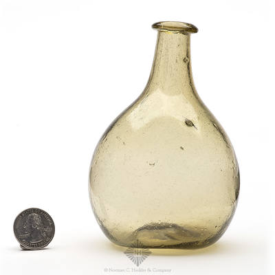 Freeblown Chestnut Bottle, Similar in form and construction to KW plate 47, #5