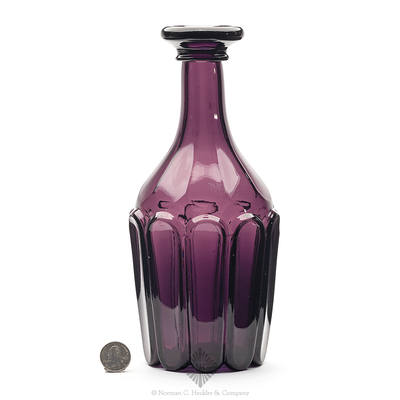 Pressed Glass Back Bar Bottle, Similar in construction to American Glass 1760-1930 The Toledo Museum Of Art Vol. 1 fig 893