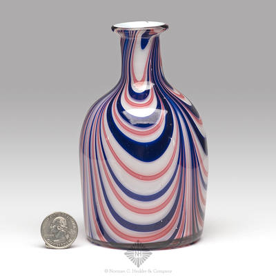 Freeblown Marbrie Bottle, Similar construction techniques and colors are noted on B/K plate 5238