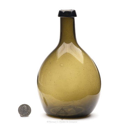 Freeblown Chestnut Bottle, Similar in form to KW fig. 47