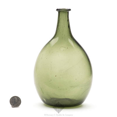 Freeblown Chestnut Bottle, Similar in form and construction to McK plate 224, #8