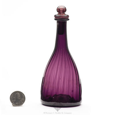 Pattern Molded Cologne Bottle, Similar in form to PG plate 159, center and MW color plate V, #8