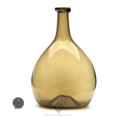 Freeblown Chestnut Bottle, Similar in form and construction to KW plate 47, #4