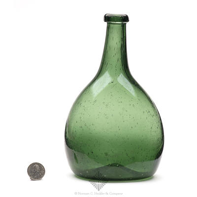 Freeblown Chestnut Bottle, Similar in form and construction to McK plate 224, #12