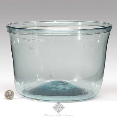 Large Freeblown Serving Bowl, Similar in form and construction to McK plate 46, #4