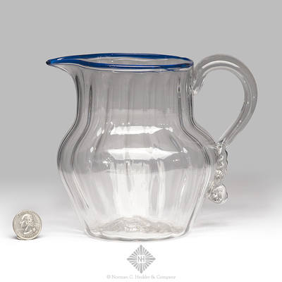 Pattern Molded Pitcher, Similar colors and construction techniques are noted on PG plate 197