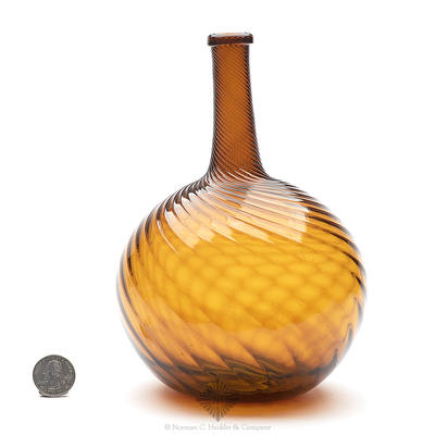 Pattern Molded Globular Bottle, Similar in form and construction to MW color plate V, #1