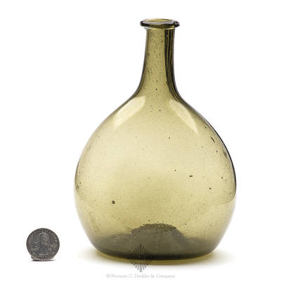 Freeblown Chestnut Bottle, Similar in form and construction to KW fig.47, #4