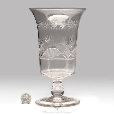 Cut Glass Celery Vase, Similar in form and construction to PG plate 92, right