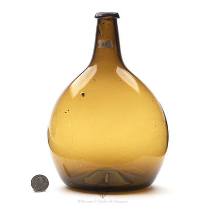 Freeblown Chestnut Bottle, Similar in form and construction to KW plate 47, #2