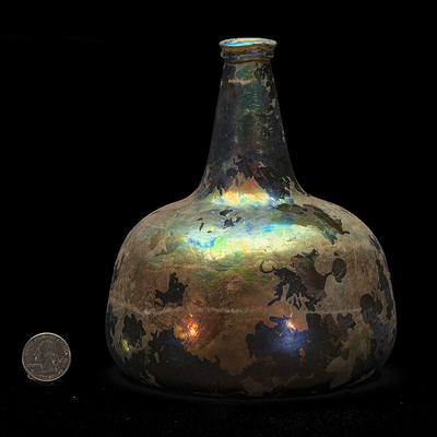 Early Wine Bottle, Similar in form and construction to AG plate 18, left