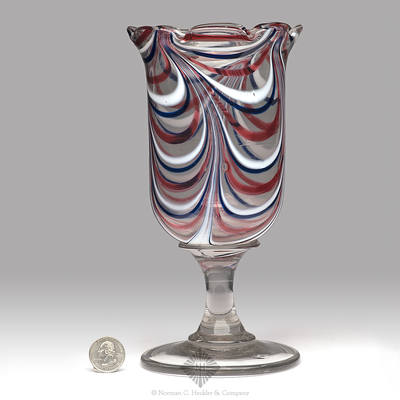 Freeblown Vase, Similar in form and construction to PG plate 477, left