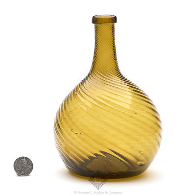 Pattern Molded Globular Bottle, Similar in form and construction to MW color plate V, #1