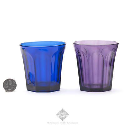 Two Pressed Glass Tumblers, JK plate 139