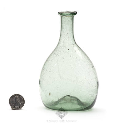 Freeblown Chestnut Bottle, Similar in form and construction to McK plate 224, #11