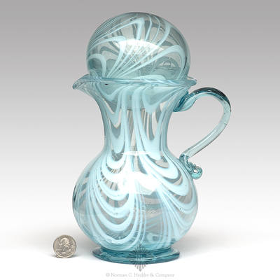 Freeblown Pitcher With Ball Cover, Similar in form and construction to P plate 90, left