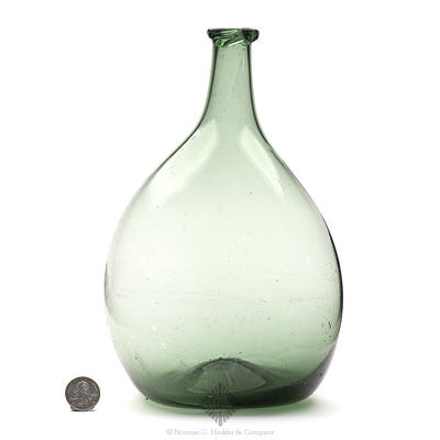 Freeblown Chestnut Bottle, Similar in form and construction to McK plate 224, #8