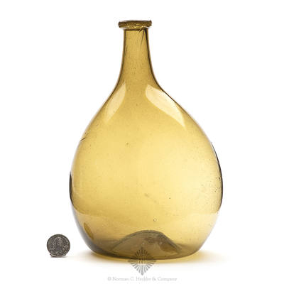 Freeblown Chestnut Bottle, Similar in form and construction to McK plate 224, #11