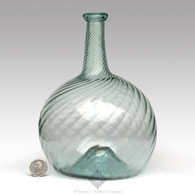 Pattern Molded Globular Bottle, Similar in form and construction to MW color plate V, #1