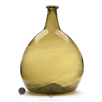 Freeblown Chestnut Bottle, Similar in form and construction to McK plate 224, #8