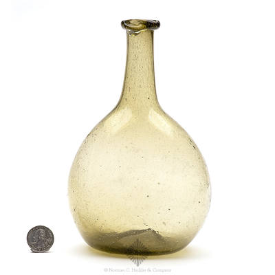 Freeblown Chestnut Bottle, Similar in form and construction to McK plate 224, #11