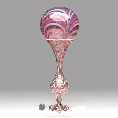 Freeblown Witch Ball And Stand, Similar in form to PG plate 476