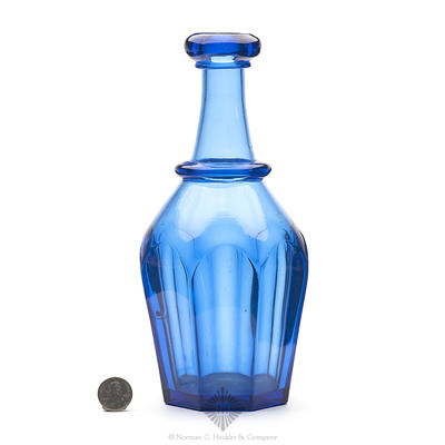 Pressed Glass Back Bar Bottle, B/K #1256a