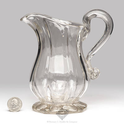 Pattern Molded Pitcher, Similar in form and construction to PG plate 162, right