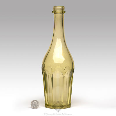 Pressed Glass Decanter, Similar in form to American Glass 1760-1930 The Toledo Museum Of Art Vol. 2, fig. 889