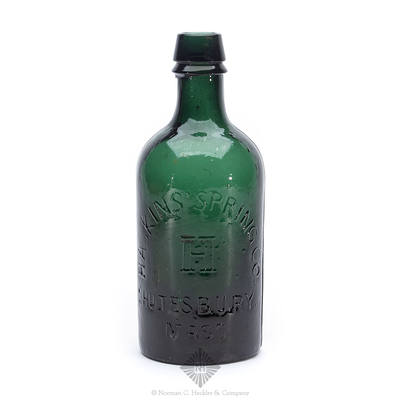 "Haskins' Spring Co. / H / Shutesbury. / Mass." - "H.S.Co." Mineral Water Bottle, T #M-24:B