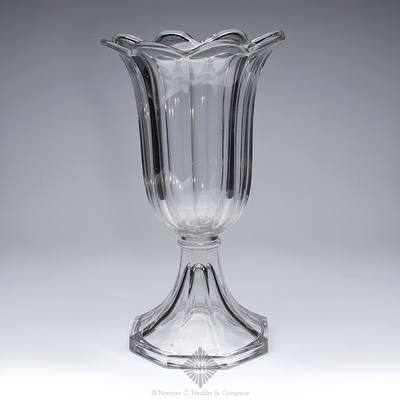 Pressed Glass Tulip Vase, Similar in form and construction to B/K #3021 ...