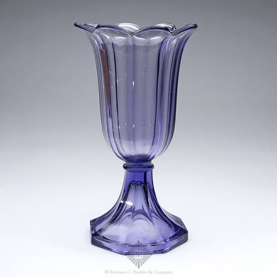 Pressed Glass Tulip Vase, Similar in form and construction to B/K #3021 ...