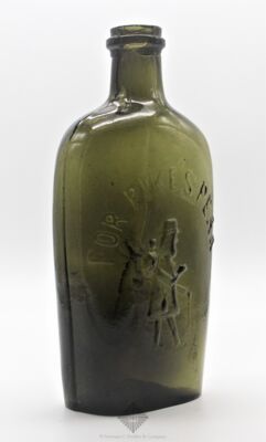 Pike's Peak And Prospector Historical Flask