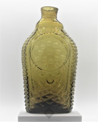 Beads And Pearls Decorative Pattern Early American Flask