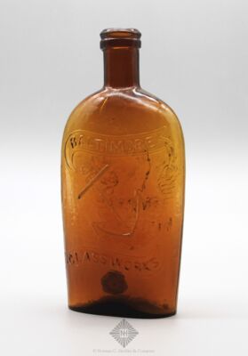 Phoenix And Resurgam-Baltimore Anchor Pictorial Flask