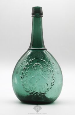 Jenny Lind And Bust-Glass Works / S. Huffsey And Factory Calabash Flask