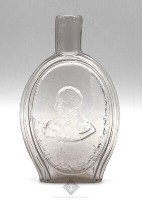 Taylor Bust And Rough And Ready-Major Ringgold. Portrait Flask