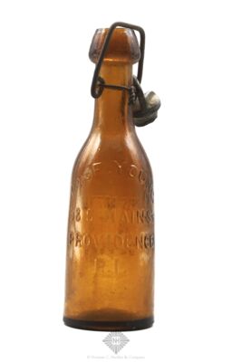 Chas F. Young / 38 S Main St / Providence / R.I.-This Bottle / Not To / Be Sold Soda Water Bottle