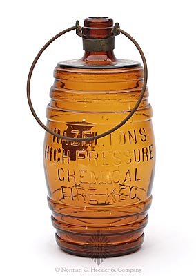 "Hazelton's / High Pressure / Chemical / Fire Keg" Fire Extinguisher Grenade