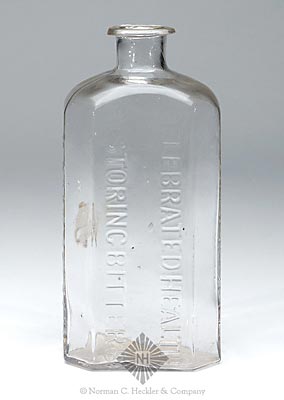 "Dr. Stephen Jewett's / Celebrated Health / Restoring Bitters / Rindge, N.H." Bitters Bottle